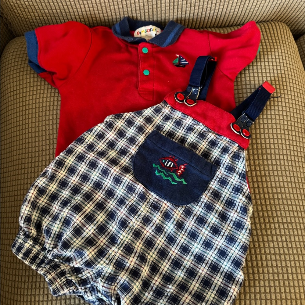 Lot of 5 Adorable Baby Boy Outfits of varied sizes - Picture 2 of 13